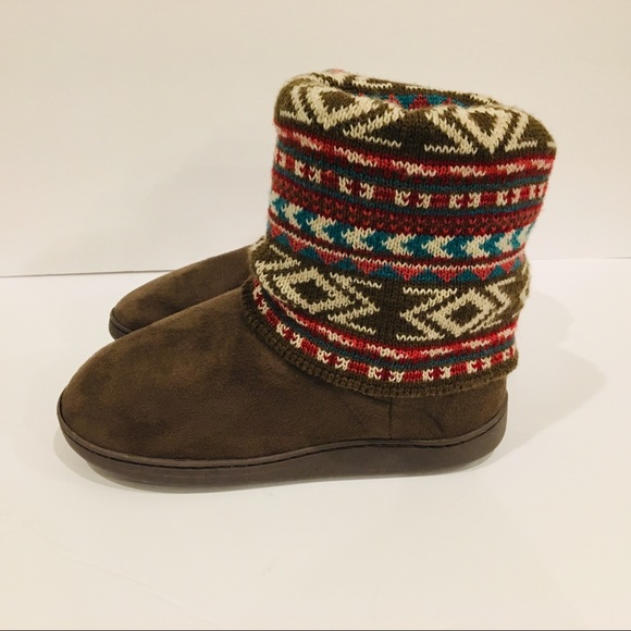 Muk Luks Shoes - Muk Luks Moccasin Bootie Slippers